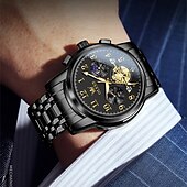 cheap Quartz Watches-New Olevs Brand Trend Fashion Men&#039;S Watches Luminous Chronograph Digital Scale Multifunction Waterproof Simple Quartz Watch Men&#039;S Wristwatch