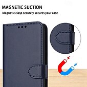 Недорогие Чехлы для Samsung-телефон Кейс для Назначение S24 Ultra S24 Plus S24 S24 Ultra Plus S24 ФЭ S23 S22 S21 S20 Ultra Plus FE S25 Ультра Кейс на заднюю панель со стендом Магнитный с ремешком на запястье Ретро Кожа PU