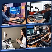 economico Cavi e adattatori-mixer audio per giochi streaming mixer rgb a 5 canali per podcast di voci di gioco trasmissione in diretta