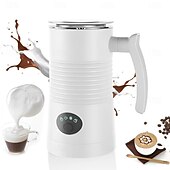 cheap Kitchen Appliances-Electric Coffee Milk Frother Milk Steamer Soft Foam Maker with Two Whisks for Frothing and Heating Milk 4 IN 1 Multifunction