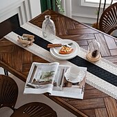 cheap Tablecloth-Tablerunner Decorative and Durable Table Cover Ideal for Dining and Kitchen Tables Perfect for Everyday Use or Special Occasions