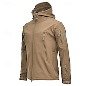 economico Fleece &amp; Giacche 3 in 1-Per uomo Giubbino da escursione Inverno All&#039;aperto Impermeabile Antivento Zip anteriore Giacca leggera Cerniera intera Campeggio / Escursionismo / Speleologia Grigio scuro Nero Verde militare Cachi