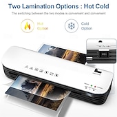お買い得  事務用品-ラミネーターマシン 4 in 1 サーマルラミネーター クイックウォームアップ ペーパートリマー 最大幅 9 インチ