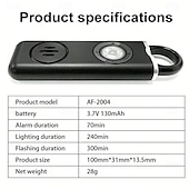 cheap Security Sensors &amp; Alarms-Pull Pin Self-Defense Emergency Security Personal Alarm 130dB Sound Rechargeable Anti-lost Work With Apple Find My