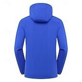 cheap Fleece &amp; 3 in 1 Jackets-Men&#039;s Softshell Jacket Hiking Jacket Outdoor Windproof Quick Dry Lightweight Jacket Windbreaker Jacket Traveling Black White Red Navy Blue Royal Blue