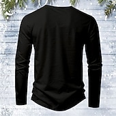 levne Vtipný vánoční outfit-Vánoce Pánské Kočka Vánoční klobouk / čepice Tričko Dlouhý rukáv tričko 3D tisk Tričkový Košile prázdniny Designové ulice Ležérní Černá Léto Jaro Podzim Oblečení S M L XL XXL XXXL