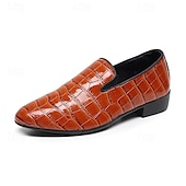 voordelige Semi-formeel-Heren loafers van imitatieleer met krokodillenmotief – stijlvolle instappers voor formele gelegenheden en zakelijke kleding