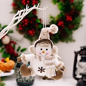 olcso Karácsonyfa díszek-kötött karácsonyi díszek, karácsonyi dekoráció karácsonyi buli mikulás hóember rénszarvas figurák, gyermekajándékok és faakasztók