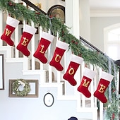 olcso Harisnyák és tartók-személyre szabott betűs karácsonyi harisnya, piros felső kategóriás arany bársony betűs zokni, barkács névre szóló karácsonyi zokni, anyu ajándék zokni karácsonyra