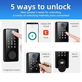 economico Serrature porte-serratura con password per impronte digitali per porta in legno serratura elettronica intelligente serratura per porta completamente automatica per uso domestico