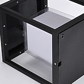 baratos luzes de parede ao ar livre-luz de parede externa led branco quente 26cm quadrado jardim poste luz pilar poste lanterna decoração lâmpada e26/e27 para piscina 110-240v