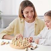 お買い得  知育玩具-チェスパズルおもちゃ - 親子のインタラクティブなトレーニングと認知発達のためのエクササイズで、脳の記憶、集中力、論理的思考力を高めます。