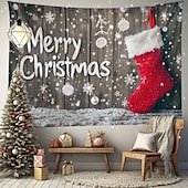 cheap Christmas Tapestry Hanging-Christmas Decorations Hanging Tapestry Xmas Background Wall Art Large Tapestry Mural Decor Photograph Backdrop Blanket Curtain Home Bedroom Living Room Decoration
