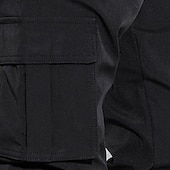 abordables Pantalons Cargo-Homme Pantalon Cargo Pantalon Jogger Pantalon Cordon Taille elastique Multi poche Plein Vestimentaire Extérieur du quotidien Camping et randonnée Mode Classique Noir Vert Véronèse