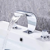 preiswerte Waschbeckenarmaturen-Waschbeckenhahn fürs Bad - weit verbreitete galvanisierte Einhebel-Badarmaturen mit zwei Löchern