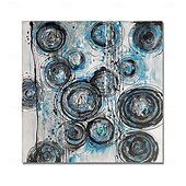 preiswerte Abstrakte Gemälde-handgemachtes Ölgemälde auf Leinwand, Wandkunst, Dekoration, modern, strukturiert, abstrakt, Kreis, für Zuhause, Tanzstudio, Dekor, gerollt, rahmenlos, ungedehntes Gemälde