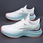cheap Men&#039;s Sneakers-Men&#039;s Lightweight Breathable White Running Sneakers – Cushioning Athletic Shoes for Outdoor Sports and Fitness