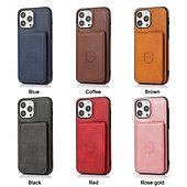 economico Cover per iPhone-telefono Custodia Per iPhone 16 Pro Max Plus iPhone 15 Pro Max Plus iPhone 14 13 12 11 Pro Max Plus Mini SE Per retro Con supporto A calamita Slot per schede Retrò TPU pelle sintetica