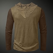 baratos moletons 3d masculinos-Homens Âncora Moletom Moletons Moletom Manga Longa Moletom com capuz Com Capuz Moda Impressão 3D Marron Com Cordão Outono Inverno Designer