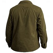 levne pánské košilové sako-Pánské Jelen Košile bunda Overshirt Dlouhý rukáv Vinobraní Africký vzor Na den Podzim zima Košile s límečkem Tlačítko nahoru 3D tisk 2 kapsy 1ks Armádní zelená Námořnická modř Hnědá