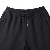 baratos Calças Desportivas-Homens Calças de lã Calças Esportivas Corredor Calças Calça casual Com Cordão Cintura elástica Tecido Prova-de-Água Conforto Comprimento total Ao ar livre Casual Diário Esportes Moda Preto Verde