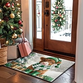 billiga julmattor och julmattor-juldekoration dörrmatta xmas highland cattle köksmatta golvmatta halkfri matta oljesäker matta inomhus utomhusmatta sovrumsinredning badrumsmatta entrématta