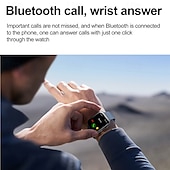 abordables Montres connectées-iMosi T92 Montre intelligente 1.81 pouce Smartwatch Montre Connectée Bluetooth Surveillance de la température Podomètre Rappel d&#039;Appel Compatible avec Android iOS Femme Hommes Mode Mains-Libres