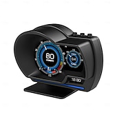 cheap Bluetooth Car Kit/Hands-free-Car Head-Up Display OBD2&amp;GPS Smart Car HUD Gauge Digital Odometer Security Alarm Water Temperature Alarm