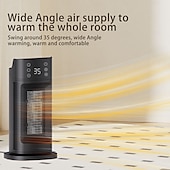 economico apparecchiature di riscaldamento-elemento riscaldante ptc mini ventilatore portatile riscaldatori per inverno casa telecomando riscaldatore elettrico ventilatore