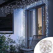 tanie Łańcuchy świetlne baterii-1 opakowanie 50 lampek LED - 5 metrów, zasilane baterią 3AA, idealne na Boże Narodzenie, wesela, imprezy, rodzinne wakacje, spotkania i nie tylko - zawsze włączone