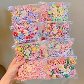 cheap Hair Styling Accessories-40pcs Cute Hair Tie Set - Colorful Elastic Bands for Women &amp; Girls, Perfect for Ponytails &amp; Braids