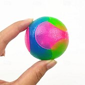 お買い得  猫用おもちゃ-ボール型 噛む用おもちゃ ボール投げ インタラクティブトイ きしむおもちゃ ととも​​に LED 耐用的 ペット運動 解放圧力 歯が生えるおもちゃ のために 犬用 屋内 屋外 ペットプレイ