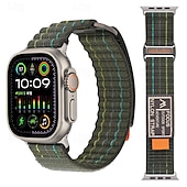 Χαμηλού Κόστους Ζώνες Apple Watch-Αθλητικό Μπρασελέ Συμβατό με Ζάντα ρολογιού Apple Watch 38mm 40mm 41mm 42mm 44mm 45mm 49mm Μεταλλικό κούμπωμα Ρυθμιζόμενο Αναπνέει Νάιλον Ανταλλακτικό λουράκι ρολογιού για iwatch Ultra 2 Series 9 8 7