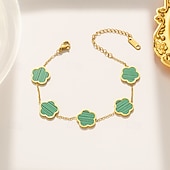 abordables Collier pour femme-parure de bijoux en plaqué or avec fleur et nacre pour femme – collier, bracelet et boucles d&#039;oreilles élégants pour femme