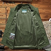 economico Gilet-Per uomo Gilet / gilet da escursionismo Senza maniche Gilè Esterno Comodo Inverno Tasche multiple Poliestere Nero Verde militare Rosso Caccia Pesca Scalate