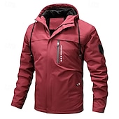 economico Softshell, pile e giacche da escursionismo-Per uomo Giacca in pile da escursione Inverno All&#039;aperto Tenere al caldo Fodera di vello Giacche in pile Cerniera intera Scalate Campeggio / Escursionismo / Speleologia Viaggi Nero Bianco Verde