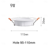 economico Luci da palcoscenico-faretto da incasso a led 220v 7w 9w 12w 18w bianco caldo bianco per soffitto commerciale palcoscenico 1 pz