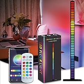 preiswerte Intelligente Lichter-1,2M LED Smart Light Bluetooth Musik Rhythmuslicht Phantom Geräuschsteuerung Abhollicht Wand-Ecklicht Festival-Partyzubehör Atmosphärenlicht