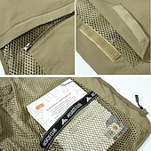 billiga Herrars fiskeväst-Herr Väst Gilet Fiskeväst Vandringsväst Dagligen Datum Semester Mode Ledigt Vår &amp; sommar Ficka Nylon Andningsfunktion Bekväm Slät Dragkedja V-hals Normal Svart Rubinrött Marinblå Kungsblå Väst