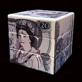 baratos Brinquedos Criativos &amp; Pegadinhas-1pc cubo mágico infinito - desafie seu cérebro com cubo de velocidade, padrão de moeda de um dólar, diversão de quebra-cabeça sem fim para adolescentes e adultos, melhora as habilidades de resolução
