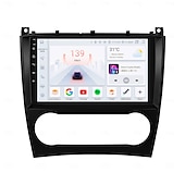 abordables Lecteurs multimédias pour voitures-autoradio lecteur multimédia pour 2004 - 2011 mercedes benz w203 w209 android 9 pouces autoradio lecteur multimédia navigation gps dsp bluetooth écran hd