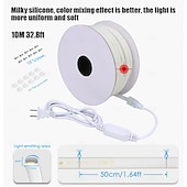 economico Strisce luminose COB-strisce luminose a LED COB, strisce luminose da 3-40 metri, impermeabili IP65, 288 LED/m, strisce LED bianche super luminose con telecomando IR a 24 tasti, adatte per camera da letto, cucina,
