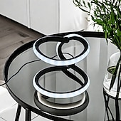 baratos Candeeiros de mesa-1pc nórdico simples espiral lâmpada de mesa, quarto cabeceira proteção para os olhos, regulável usb alimentado led lâmpada decorativa para casa sala de estar quarto