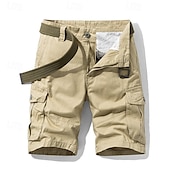 economico Classico-Per uomo Pantaloncini cargo Shorts Pantaloncini Estivi Multi-tasche Bottonato Tasca con Patta Semplice Comodità Indossabile Lunghezza al ginocchio All&#039;aperto Sport Quotidiano Moda Casual Nero Blu