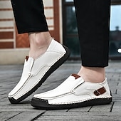 levne Pánské nazouváky a mokasíny-pánské ležérní slip-on mokasíny, lehké prodyšné boty z umělé kůže s protiskluzovou podrážkou, ideální pro každodenní nošení a outdoorové aktivity