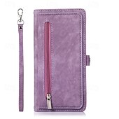 abordables Carcasas iPhone-teléfono Funda Para iPhone 16 Pro Max Plus iPhone 15 Pro Max Plus iPhone 14 13 12 11 Pro Max Plus Funda Trasera con Soporte Magnética con cordón Retro TPU Cuero de PU
