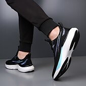 cheap Men&#039;s Sneakers-Men&#039;s Lightweight Breathable White Running Sneakers – Cushioning Athletic Shoes for Outdoor Sports and Fitness