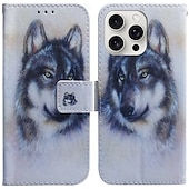 levne Pouzdra pro iPhone-telefon Carcasă Pro iPhone 16 Pro Max Plus iPhone 15 Pro Max Plus iPhone 14 13 12 11 Pro Max Plus Mini SE Zadní kryt se stojánkem Magnetické Slot pro kartu Tygr Retro TPU PU kůže
