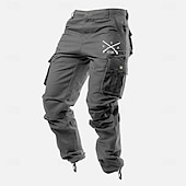 levne ležérní kalhoty-Pánské Kargo kalhoty Nákladní kalhoty Pracovní kalhoty Multi kapsa Grafika Arrow 1776 Venkovní Plná délka Venkovní Outdoorové sporty Ležérní Klasické vesternový styl Žlutá Armádní zelená Lehce