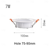 economico Luci da palcoscenico-faretto da incasso a led 220v 7w 9w 12w 18w bianco caldo bianco per soffitto commerciale palcoscenico 1 pz